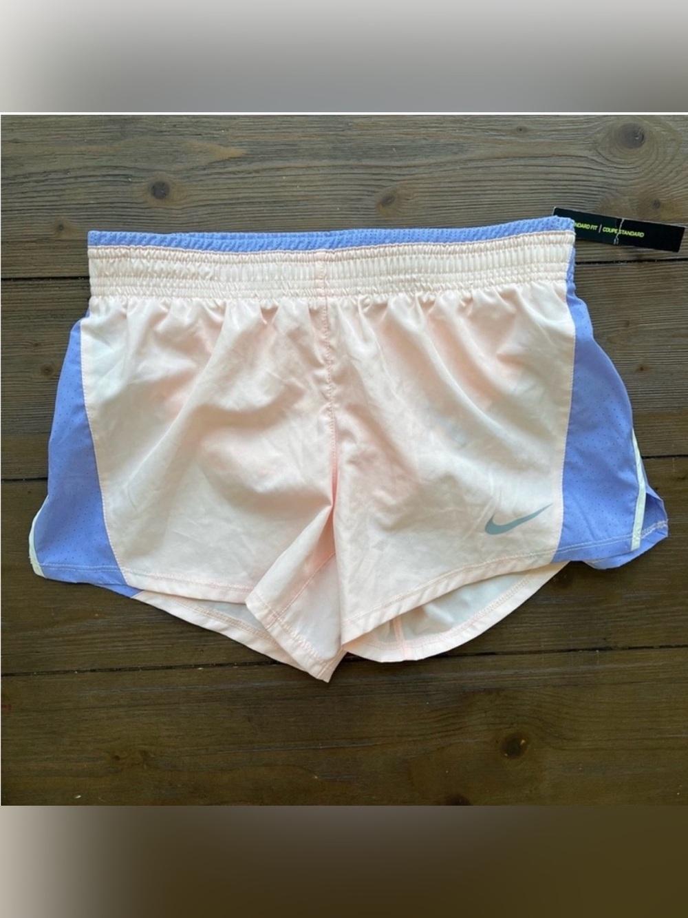 Womens Nike Dri fit athletic running shorts, pink and purple NWT